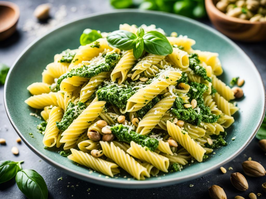 Pasta mit Pistazienpesto
