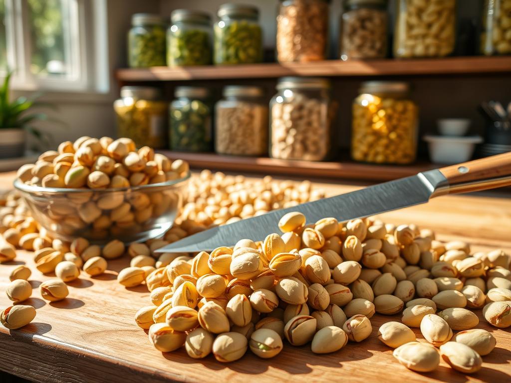 Pistazien in der Küche